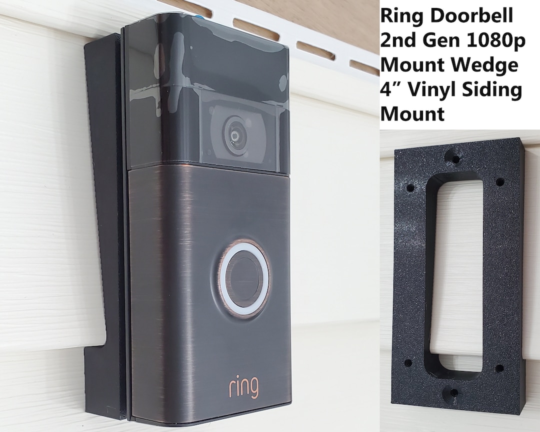 Ring Doorbell 2nd Gen 1080p Angle Adjustment Mount Wedge 4 Vinyl Siding