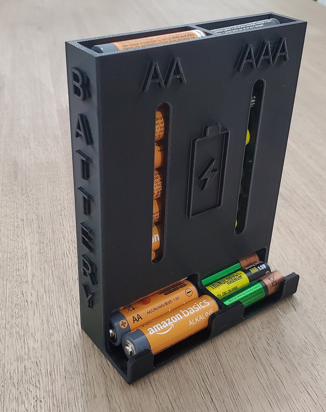 AAAAA Battery Storage Dispenser Case Holder Box Organizer 3D Printed