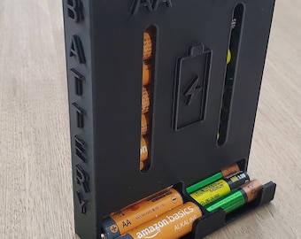 AA-AAA Battery Storage Dispenser Case Holder Box Organizer 3D Printed. Battery NOT Included - Etsy AA-AAA Battery Storage Dispenser Case Holder Box Organizer 3D Printed. Battery NOT Included - Etsy
