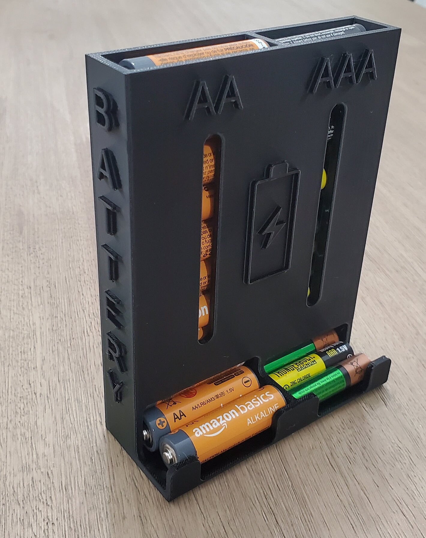 AA-AAA Battery Storage Dispenser Case Holder Box Organizer 3D Printed.  Battery NOT Included - Etsy