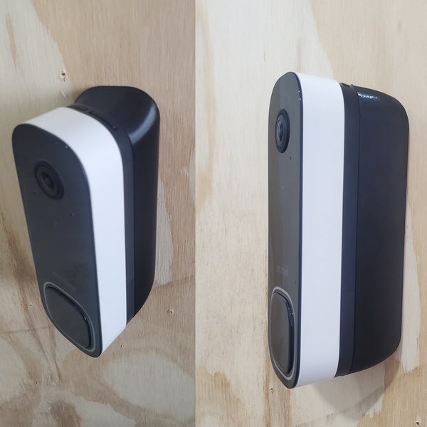 ecobee Video Doorbell Wedge Mounting Bracket 15 25 35 45 60 90 Degree Angle Mount. 3D Printed. UV Resistance. Doorbell Not Included