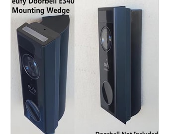 eufy Doorbell E340 Wedge Angle Bracket 15 25 35 45 60 75 90 Degree. 3D Printed. UV Resistance. Doorbell Not Included