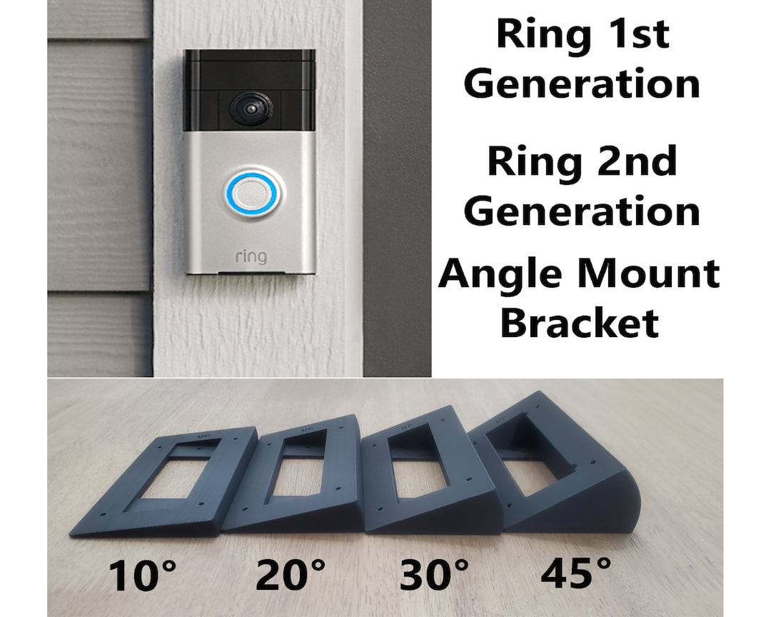 Ring 2e génération Ring 1ère génération Sonnette vidéo Angle Mount