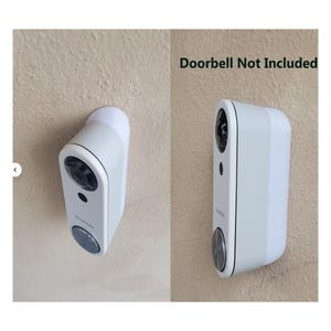 SimpliSafe Video Doorbell Wedge Angle Mount Bracket 15 25 35 45 60 90 Degree. 3D Printed. UV Resistance