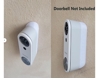 SimpliSafe Video Doorbell Wedge Angle Mount Bracket 15 25 35 45 60 90 Degree. 3D Printed. UV Resistance