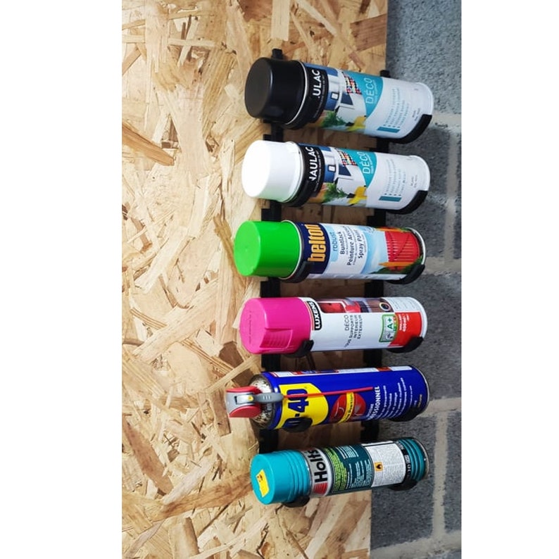 Spray Paint Can Holder Spray Rack Organizer Storage Wall Mount Etsy