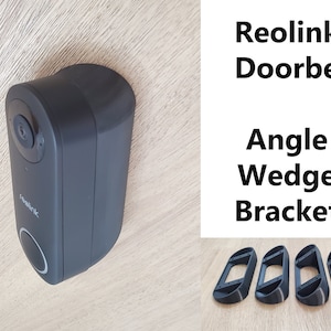 Reolink Doorbell Camera 2K+ 5MP Angle Mount Bracket Holder Wedge 25 35 45 65 Degree. Doorbell NOT Included. UV Resistance