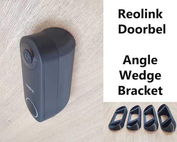 Reolink Doorbell Camera 2K 5MP Angle Mount Bracket Holder Wedge 25 35 45 65  Degree. Doorbell NOT Included. UV Resistance 