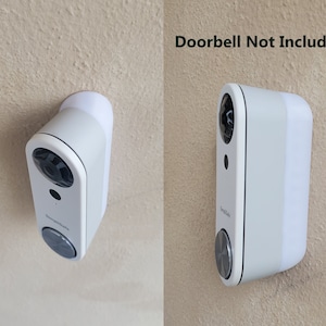 SimpliSafe Video Doorbell Wedge Angle Mount Bracket 15 25 35 45 60 90 Degree. 3D Printed. UV Resistance