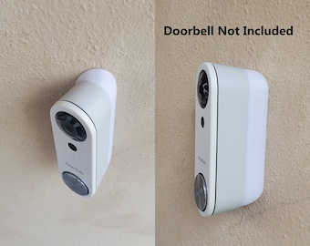 SimpliSafe Video Doorbell Wedge Angle Mount Bracket 15 25 35 45 60 90 Degree. 3D Printed. UV Resistance