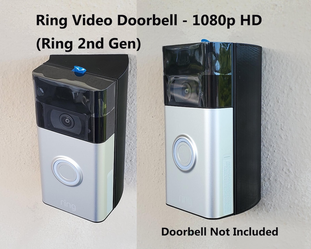 Soporte De Cuña MHT 3D Para Ring Doorbell 1/2/3/3+/4, ángulo 20° Izquierda/derecha, Fabricado En Alemania