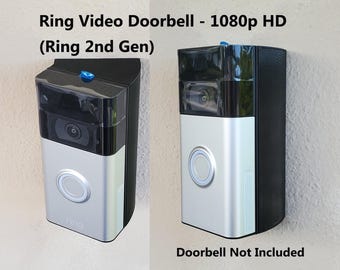 Ring 2nd Gen Wedge Video Doorbell Angle Mount Bracket Holder Wedge 3D Printed UV Resistance (Video Doorbell NOT Included)