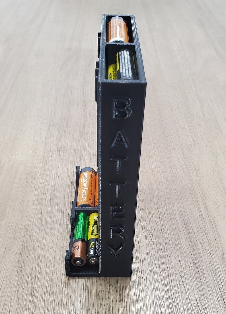 AAAAA Battery Storage Dispenser Case Holder Box Organizer 3D Etsy