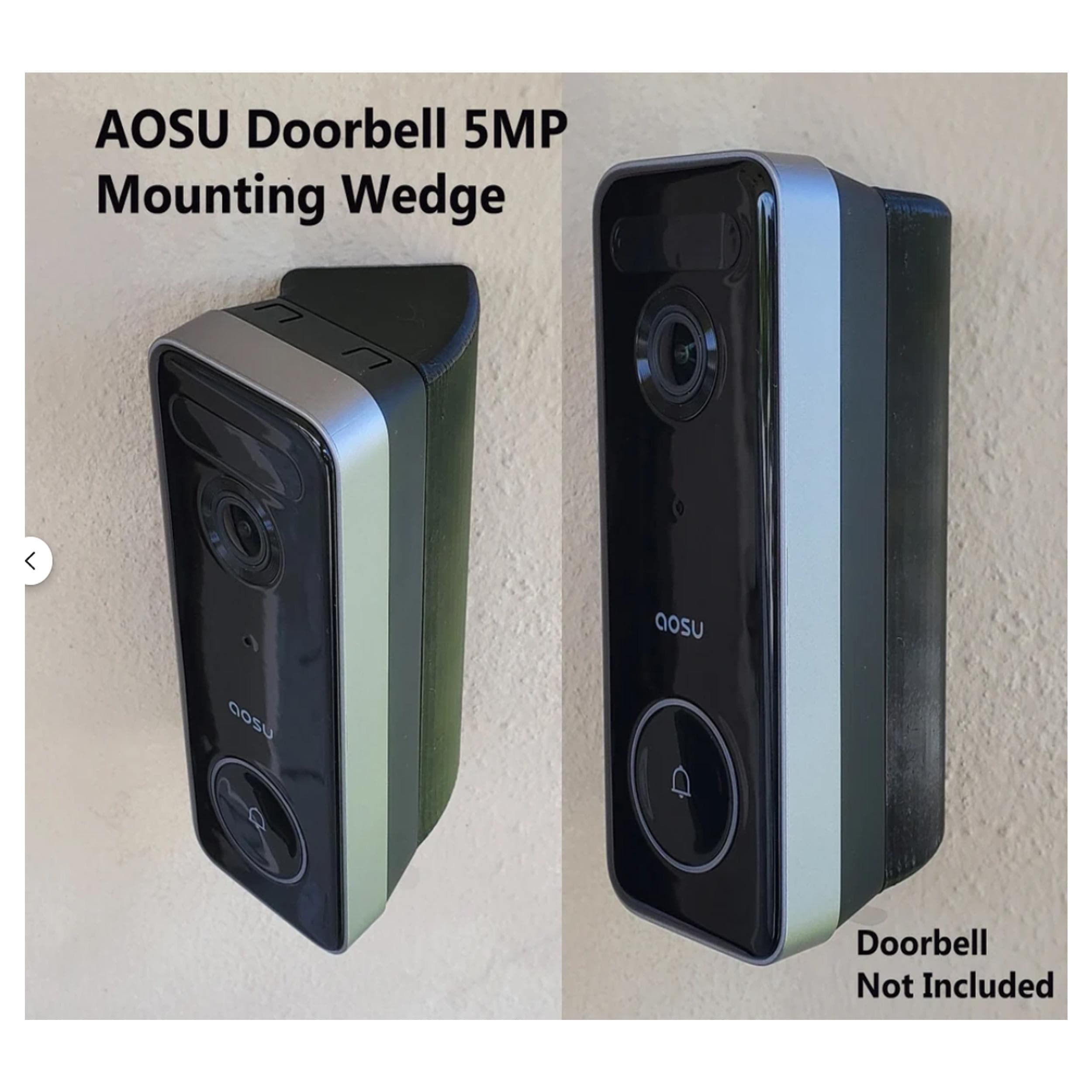 AOSU Doorbell Camera 5MP Ultra HD Mounting Wedge Bracket 15 25 35