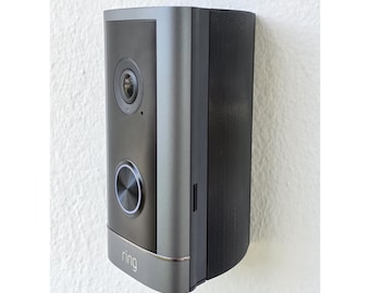 Ring Wired Doorbell Elite 4K Wedge Angle Mount Corner Kit 15 - 90 Degree 3D Printed UV Resistant