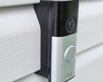 Ring Wired Doorbell Plus 2nd Gen Retinal 2K Dutch Lap 4.5 Siding Mounting Bracket Wedge. 3D Printed UV Resistant