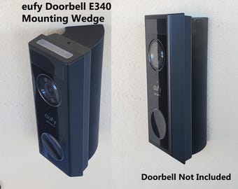 eufy Doorbell E340 Wedge Angle Bracket 15 25 35 45 60 75 90 Degree. 3D Printed. UV Resistance. Doorbell Not Included