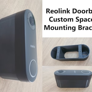 Reolink Doorbell Camera 2K 5MP Custom Spacer Mounting Bracket 0.5"-3.5". 3D Printed. Doorbell Not Included. UV Resistance