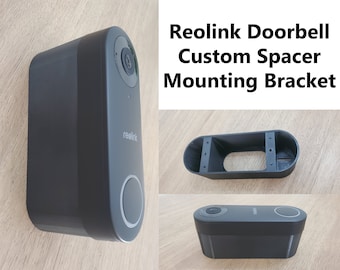 Reolink Doorbell Camera 2K 5MP Custom Spacer Mounting Bracket 0.5"-3.5". 3D Printed. Doorbell Not Included. UV Resistance