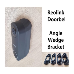 Reolink Doorbell Camera 2K+ 5MP Angle Mount Bracket Holder Wedge 25 35 45 65 Degree. Doorbell NOT Included. UV Resistance