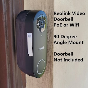 Reolink Doorbell Camera 2K+ 5MP 90 Degree Angle Mount Bracket Holder Wedge. Doorbell NOT Included. UV Resistance