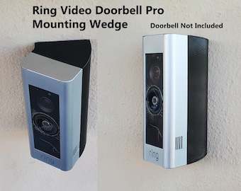 Ring Video Doorbell Pro Wedge Bracket Corner Mount Kit 15 25 35 45 60 75 90 Degree. 3D Printed. UV Resistant. Doorbell Not Included