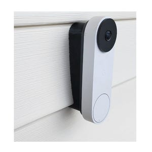 Google Nest Doorbell Wired 3rd Gen - 2K 4" Vinyl Siding Mount Wedge Angle Adjust 3D Printed UV Resistant