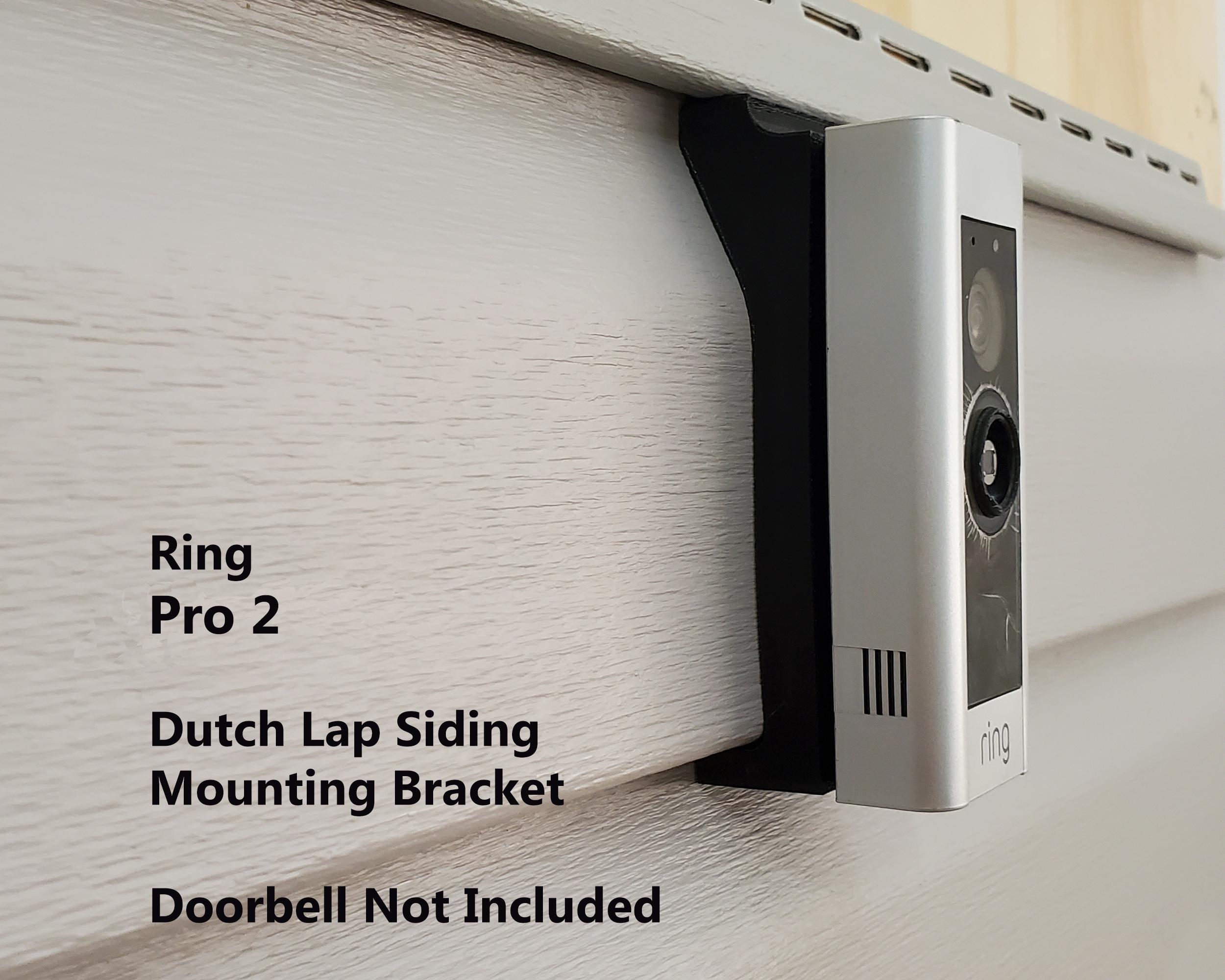 Ring Pro Doorbell Dutch Lap Siding Mounting Bracket Wedge