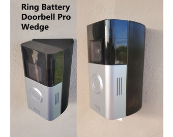 Ring Battery Doorbell Pro Wedge Angle Bracket Mount 15 25 35 45 60 90 Degree 3D Printed UV Resistance Doorbell Not Included