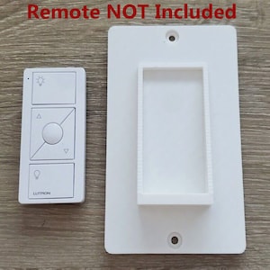 2 Pack Lutron Pico Smart Remote Control Caséta Wireless Smart Dimmer Wall Plate Mount 3D Printed Remote not included