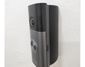 Ring Wired Doorbell Pro 3rd Gen Retinal 4K Angle Wedge Bracket Mount 15-90 Degree 3D Printed UV Resistant
