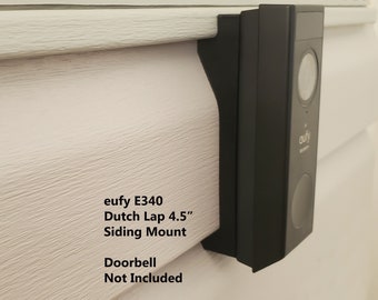 eufy Doorbell E340 Dutch Lap 4.5 in Siding Mounting Bracket Wedge UV Resistance. 3D Printed. Doorbell Not Included
