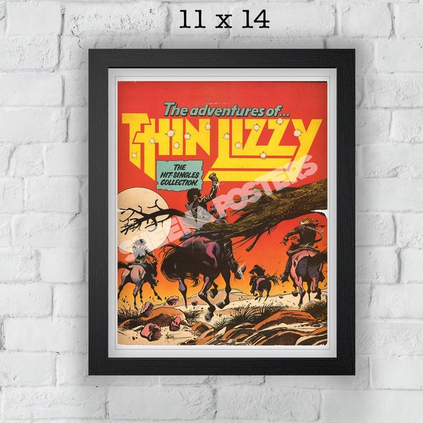 Thin Lizzy Concert Print Vintage Advert Vintage Style Magazine Retro Print- Home Deco Poster 11x14 inch