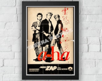 A-HA Concert Print Vintage Advert Vintage Style Magazine Retro Print- Home Deco Poster A3