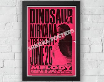 Dinosaur Jr Concert Print Vintage Advert Vintage Style Magazine Retro Print- Home Deco Poster A3