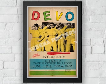 Devo Print Vintage Advert Vintage Style Magazine Retro Print- Home Deco Poster A3