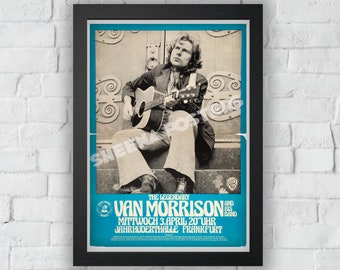 Van Morrison Concert Print Vintage Advert Vintage Style Magazine Retro Print- Home Deco Poster A3