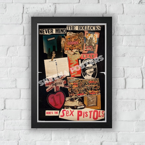 Sex Pistolen Concert Print Vintage Advertentie Vintage Style Magazine Retro Print- Home Deco Poster A3