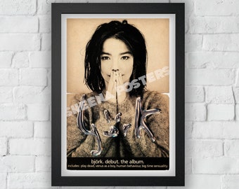 Björk Concert Print Vintage Advert Vintage Style Magazine Retro Print- Home Deco Poster A3