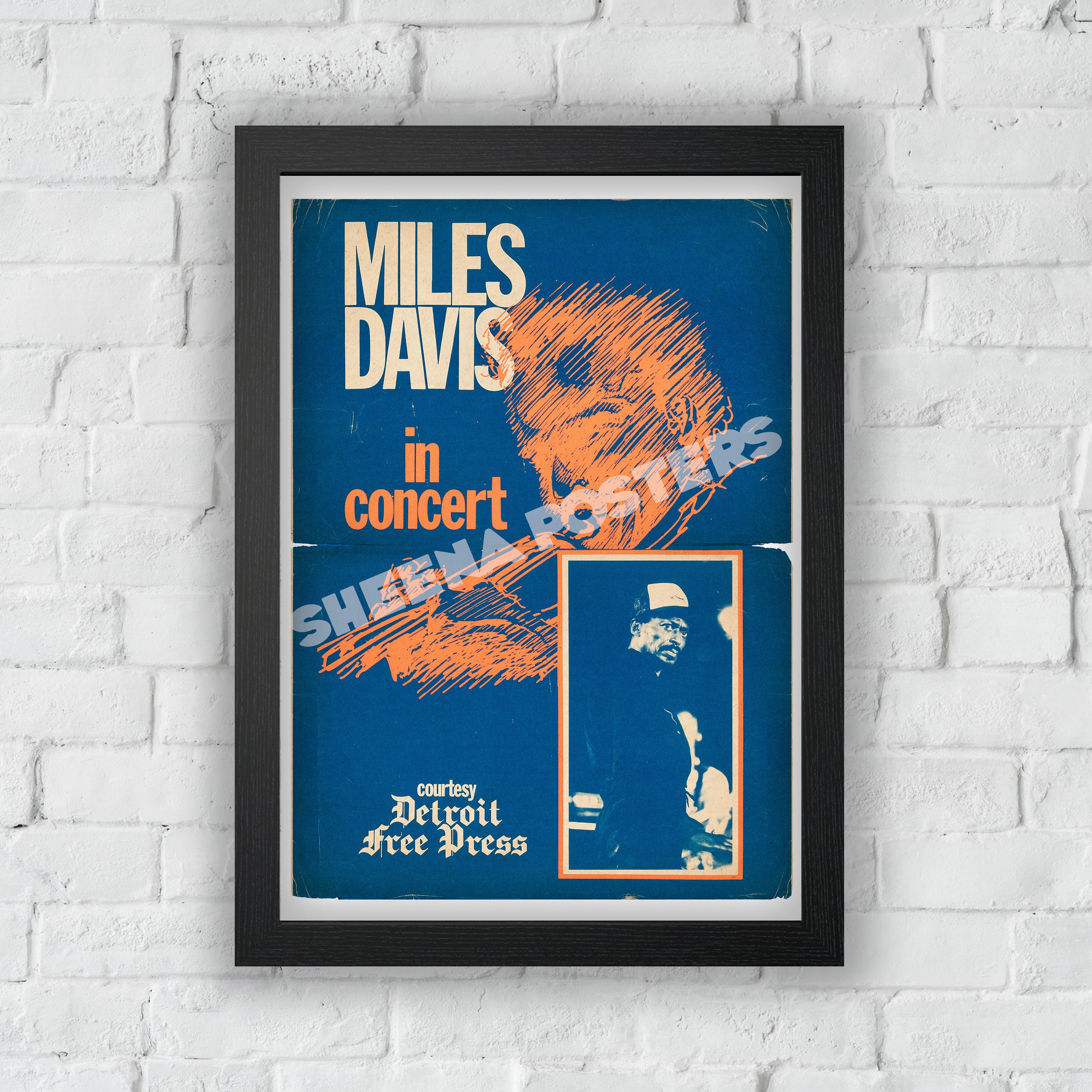 Vintage Miles Davis Poster - Etsy