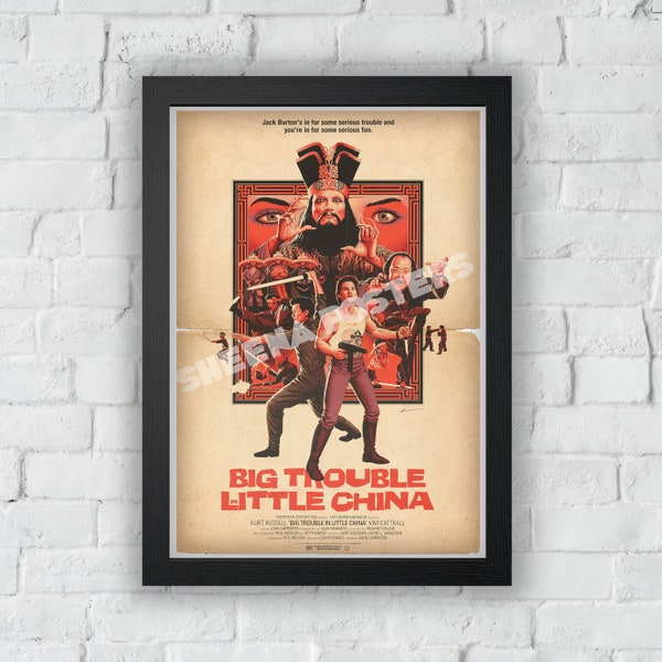 Big Trouble In Little China Print Vintage Advert Vintage Style Magazine Retro Print- Home Deco Poster A3