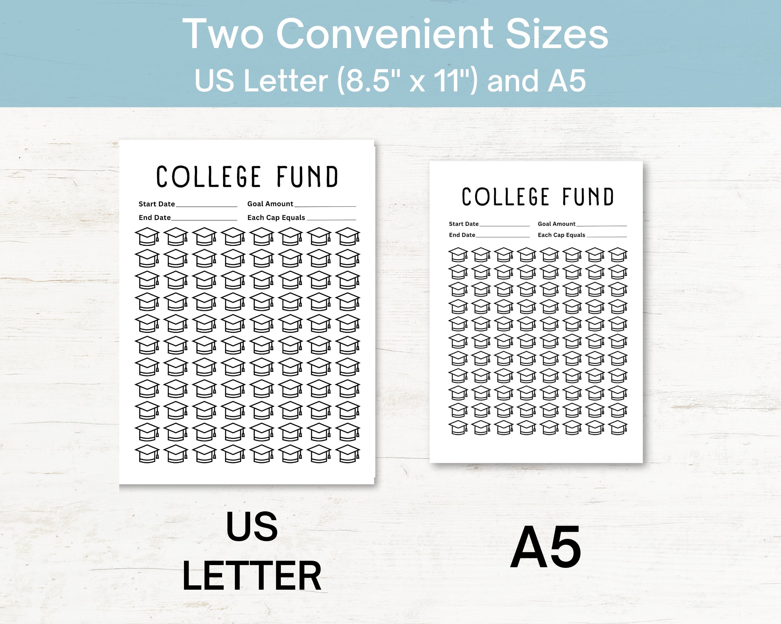 Savings Tracker Printable | College Fund Tracker | Student Loan Payoff ...