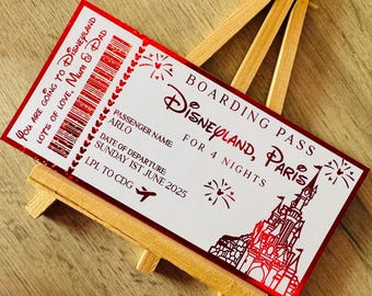 Personalised Foil Boarding Pass Keepsake – Let the Magic Shine for Birthdays, Valentine’s Day, or Special Surprises