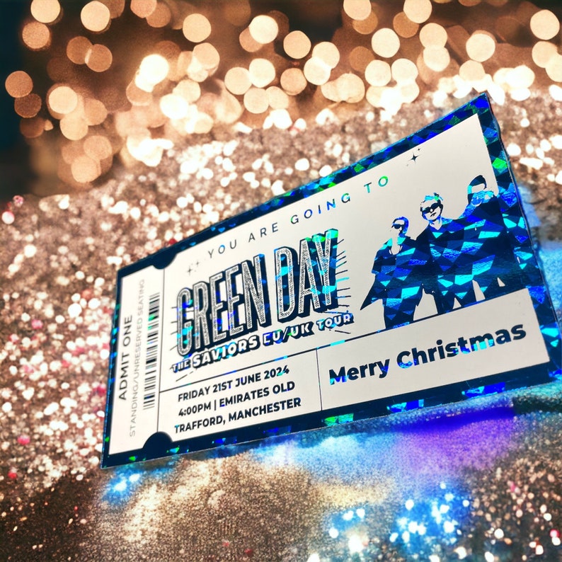Premium Personalised Green Day the Saviors Tour Ticket 2024 Etsy