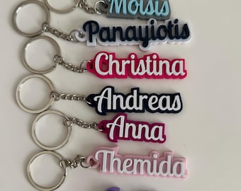 Customized Name Keychain: Personalized School Bag Tag, Party Favor