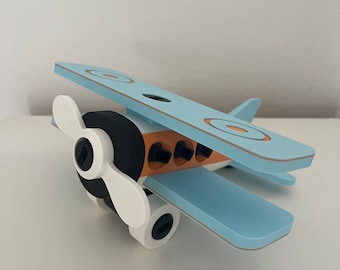 Interactief speelgoedvliegtuig voor kinderen met functionele wielen