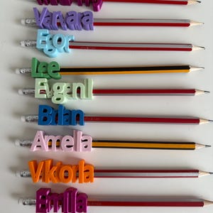 Personalized Pencil Name Tags: Custom School Supply Labels