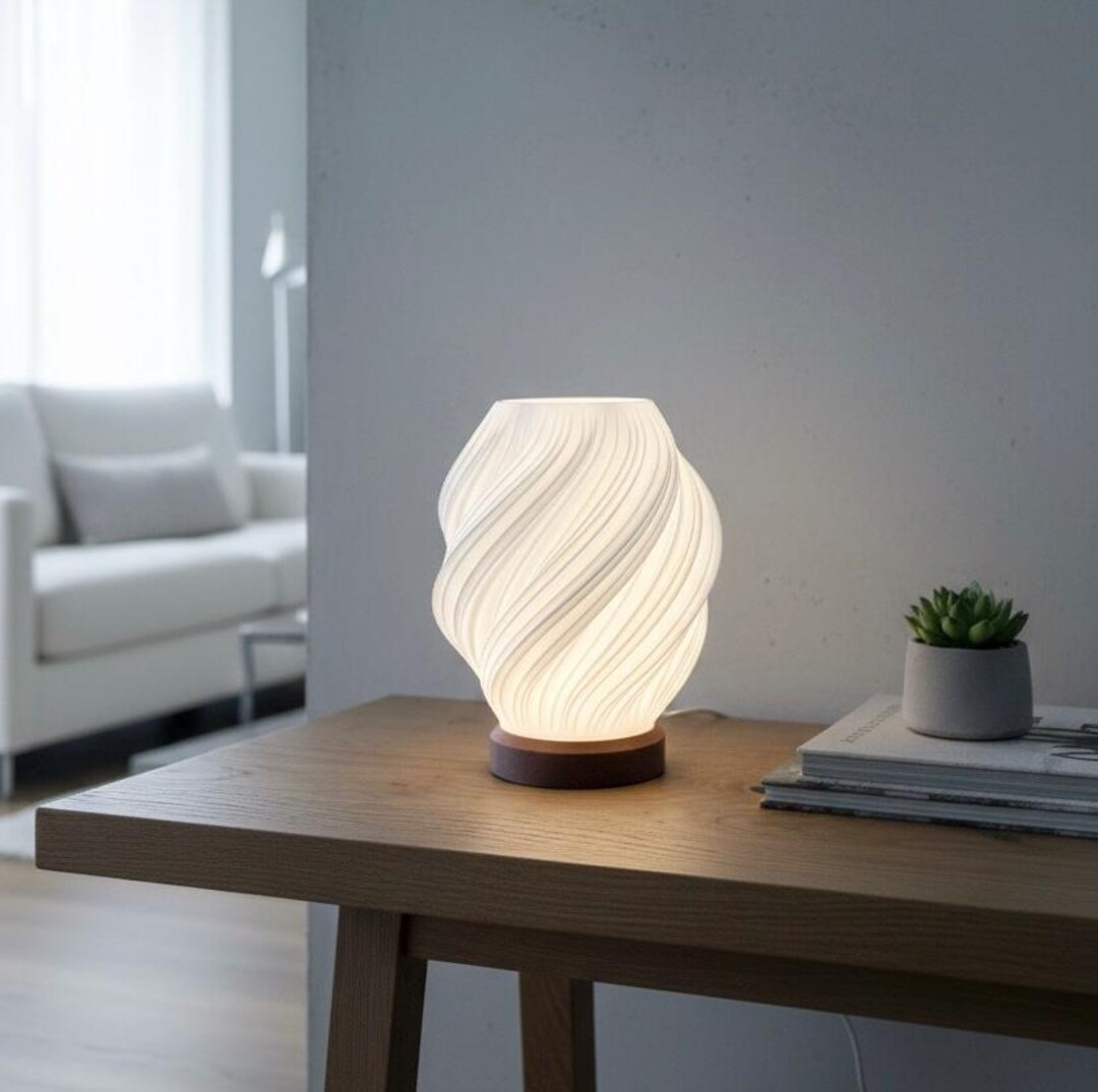 Modern Luma Table Lamp, Minimalist LED Mood Lighting, Bedroom Decor ...
