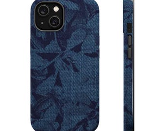 Stylish Denim Magnetic Tough iPhone Case