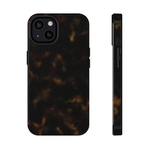 Dark Tortoise Shell Impact-Resistant Cases